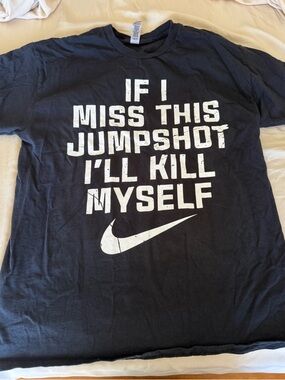 Distressed Tshirt Medium Funny